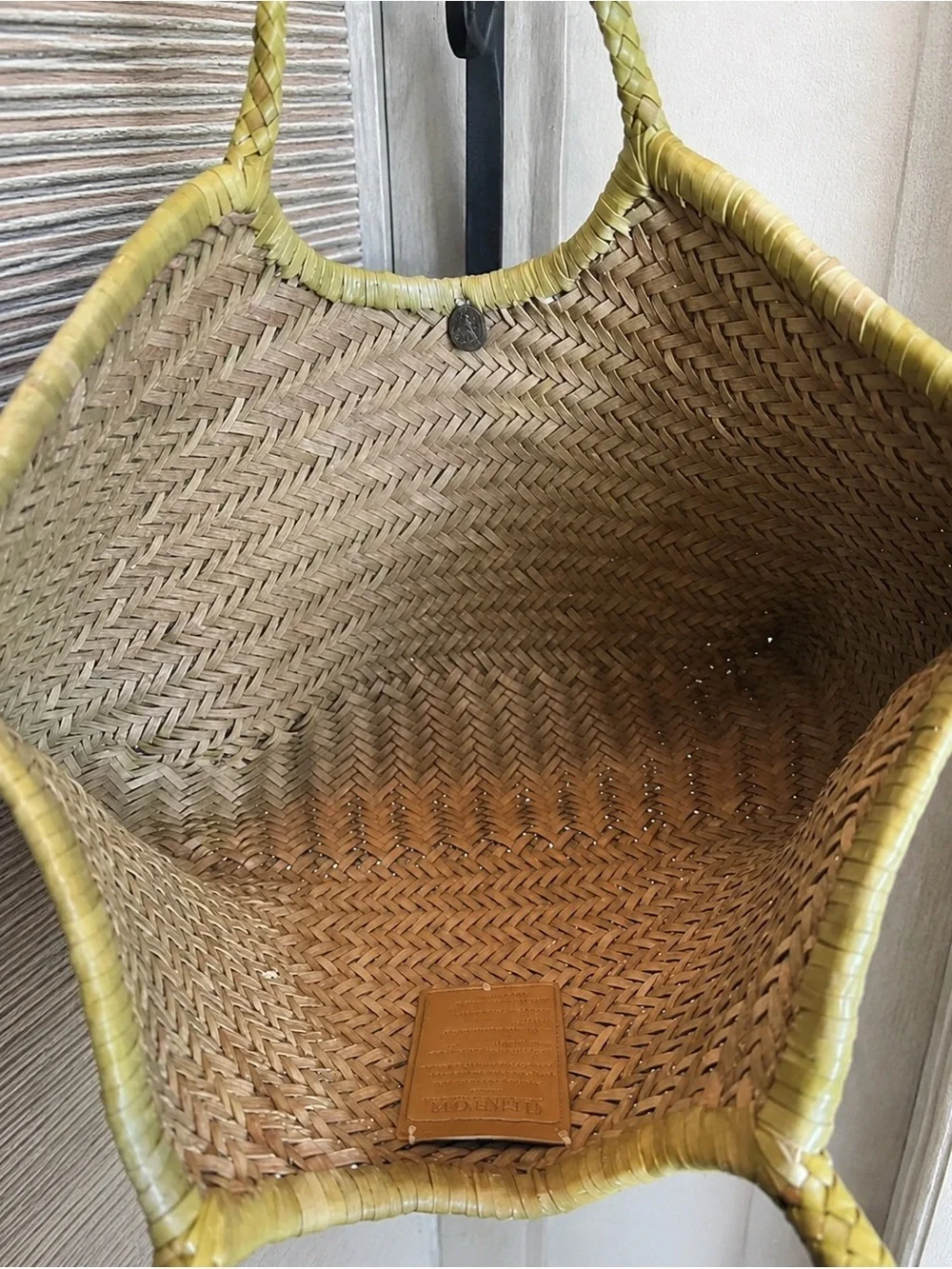 Dragon Diffusion Yellow Woven Laptop Tote